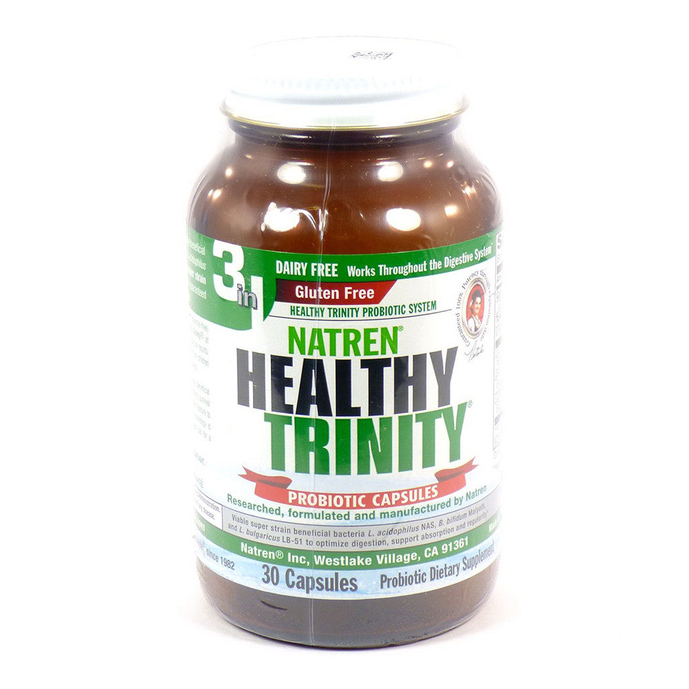 Natren Healthy Trinity Dairy Free Probiotic Capsules, 30 Ea
